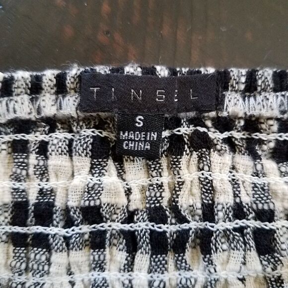 Tinsel Gingham Smocked Corset Tank - Picture 6 of 8